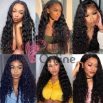 Extensii de par Afro Kinky Curly Hair Bundles cu Closure de 75cm Brunet Cod 50132426